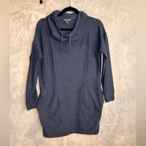 Toad&Co Deep Blue Cowl Neck Sweater